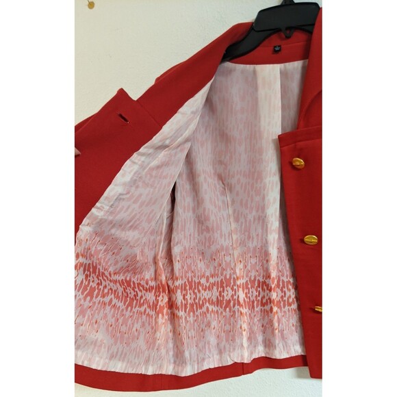 NEW~Women's Cabi #3035 BEAU JACKET Red Rayon Blend Love Carol Collection Size 6 - Picture 8 of 11